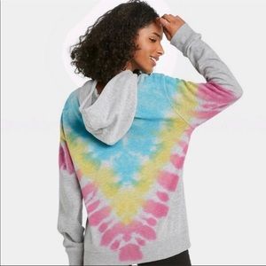 Keith Haring Tie-Dye Hooded Graphic Sweater